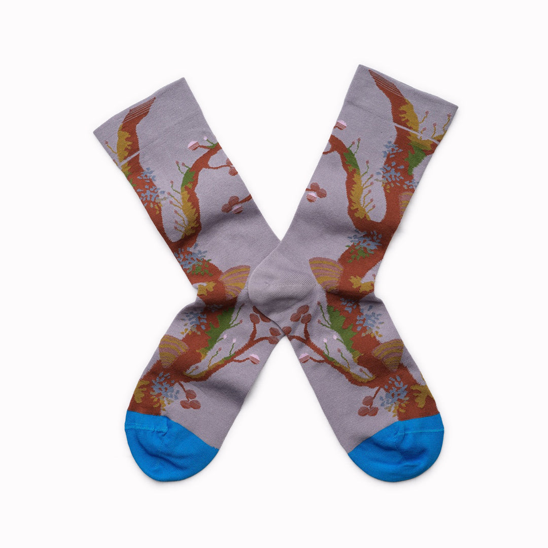 Illustrative and arty, fashion led socks! Bonne Maison have been producing high quality Egyptian cotton socks in Europe since 2012. Each seasonal collection tells stories in colour and pattern, and find their way onto the feet of new and loyal fans who will add the latest illustrative designs to their sock drawer.