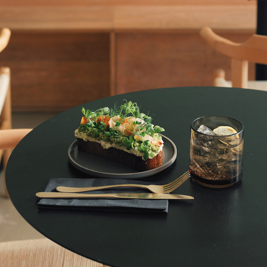 Glass Tumbler | Amber | D. 85mm | Holds 385ml