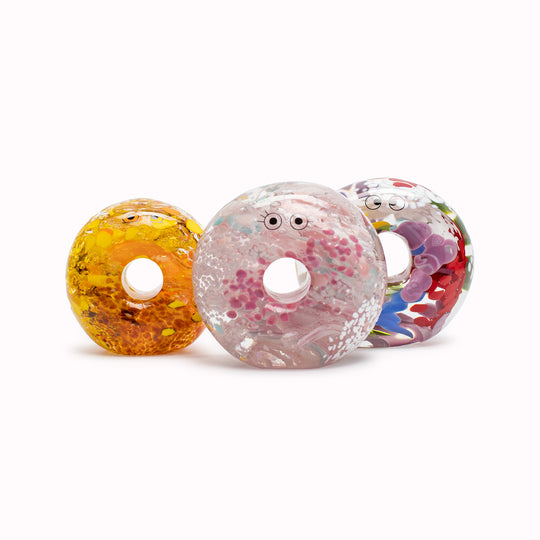 Donut Crystal Blob | Glass Figurine