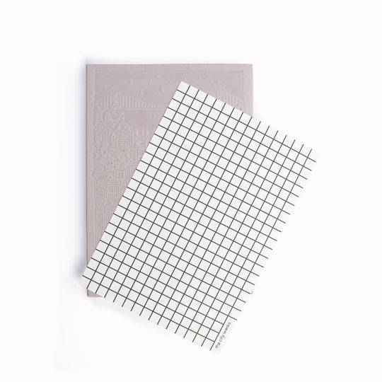 Plain paper Bristol notebook commissioned by USTUDIO from Austrian stationery brand, City Works.