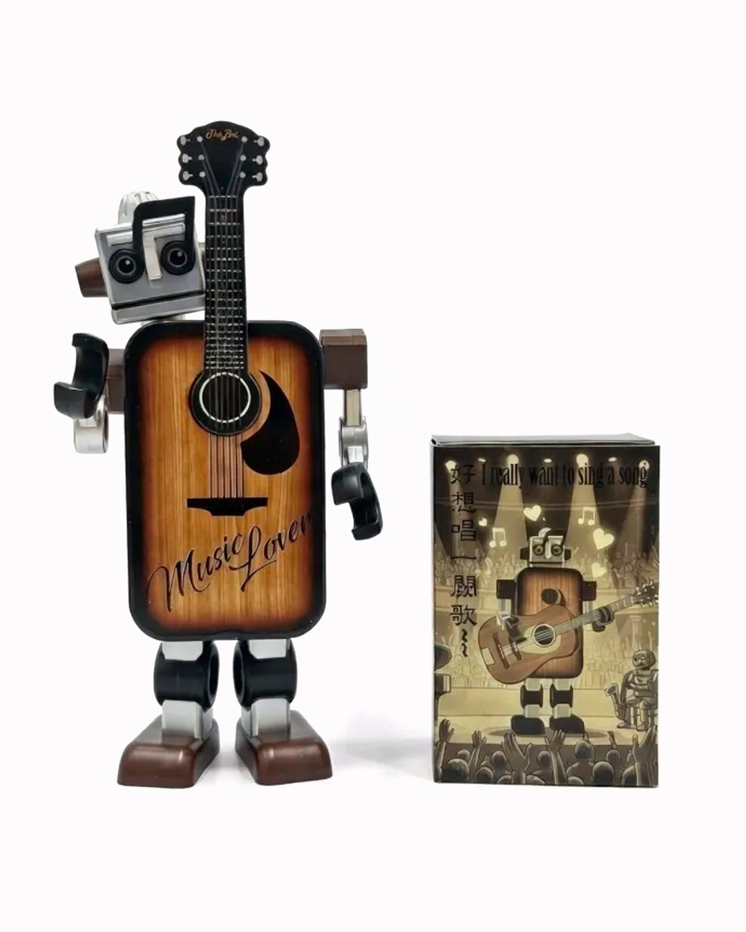Tin-Bot is a unique collectible series of small aluminium storage tins that also have magnetic arms, legs and head that turn them into posable desktop robots.