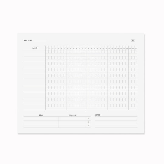 Habit Tracker Deskpad | A4