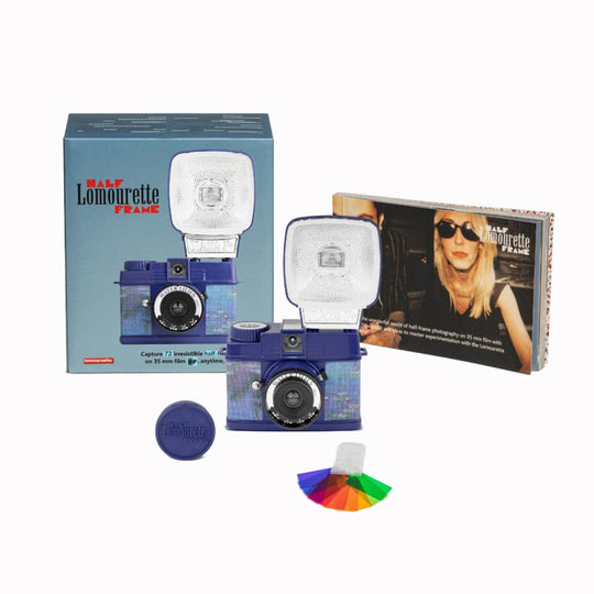 Half-Frame Lomourette Camera & Flash | Water Lilies Edition