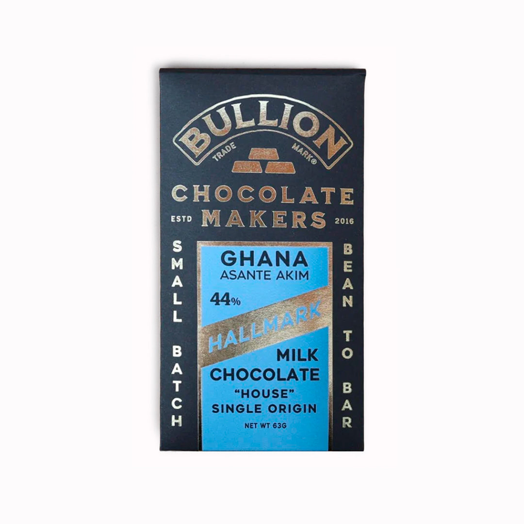 Bullion Hallmark | 44% Milk Chocolate Bar | 63g