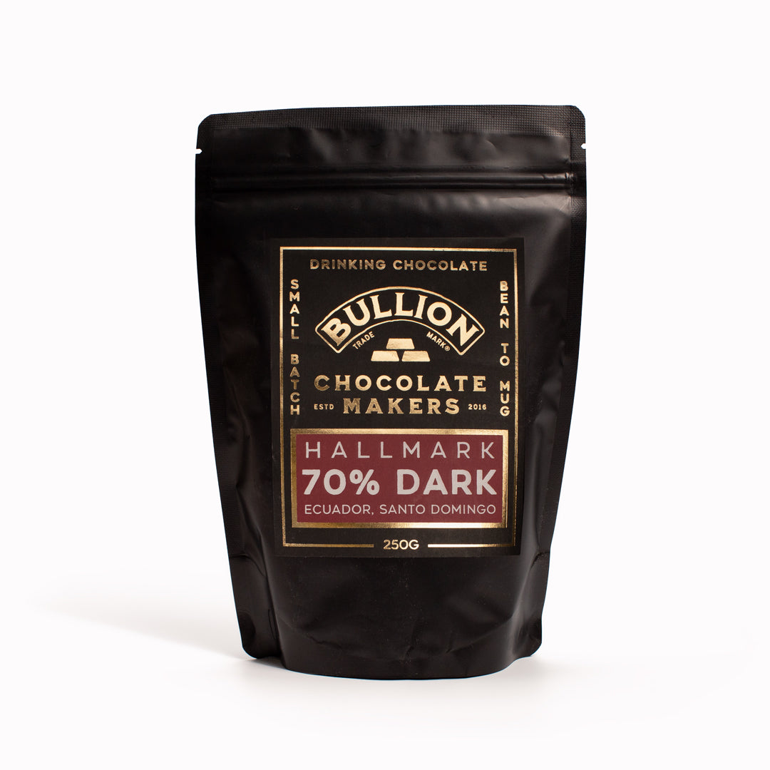 This hot chocolate is made with the same craft methods as our award-winning bars, simply ground down into a fine powder. Stir 3 heaped tablespoons of the good stuff into your mug of hot milk to enjoy a silky-smooth hot chocolate.