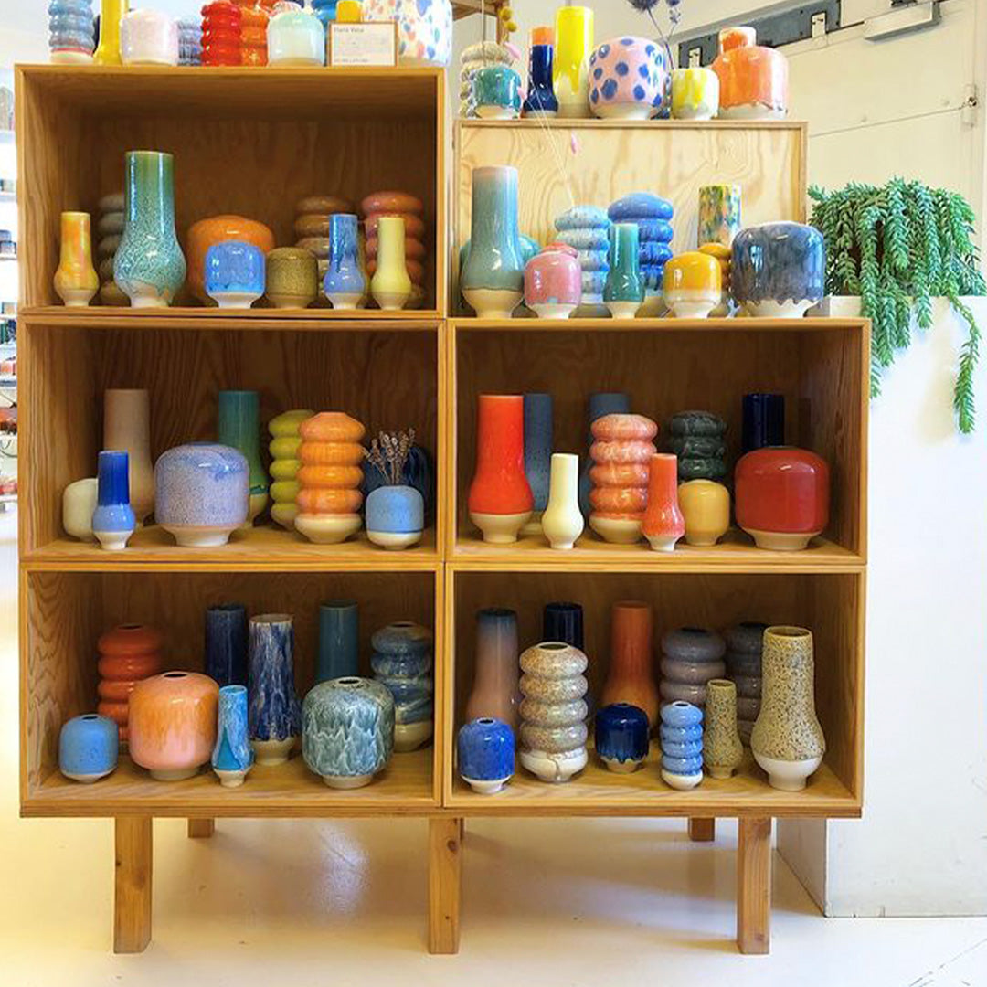 Hana Hand Glazed Vase Collection on Table from Studio Arhoj