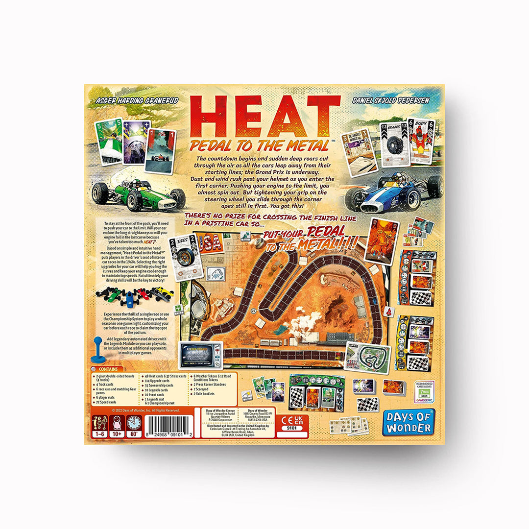 heat pedal to the metal english Heat: Pedal to the Metal | Motor Racing Board Game
