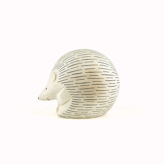 Gorgeous handmade wooden Hedgehog from the Pole Pole collection by Japanese brand T-Lab.