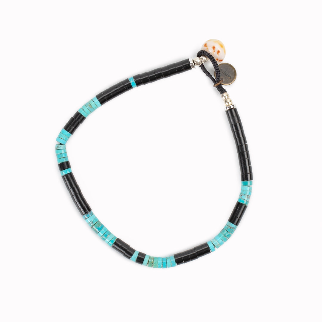Mikia's use of natural stones means that subtle differences in colour, pattern and shape occur between individual pieces, making each necklace unique.&nbsp;