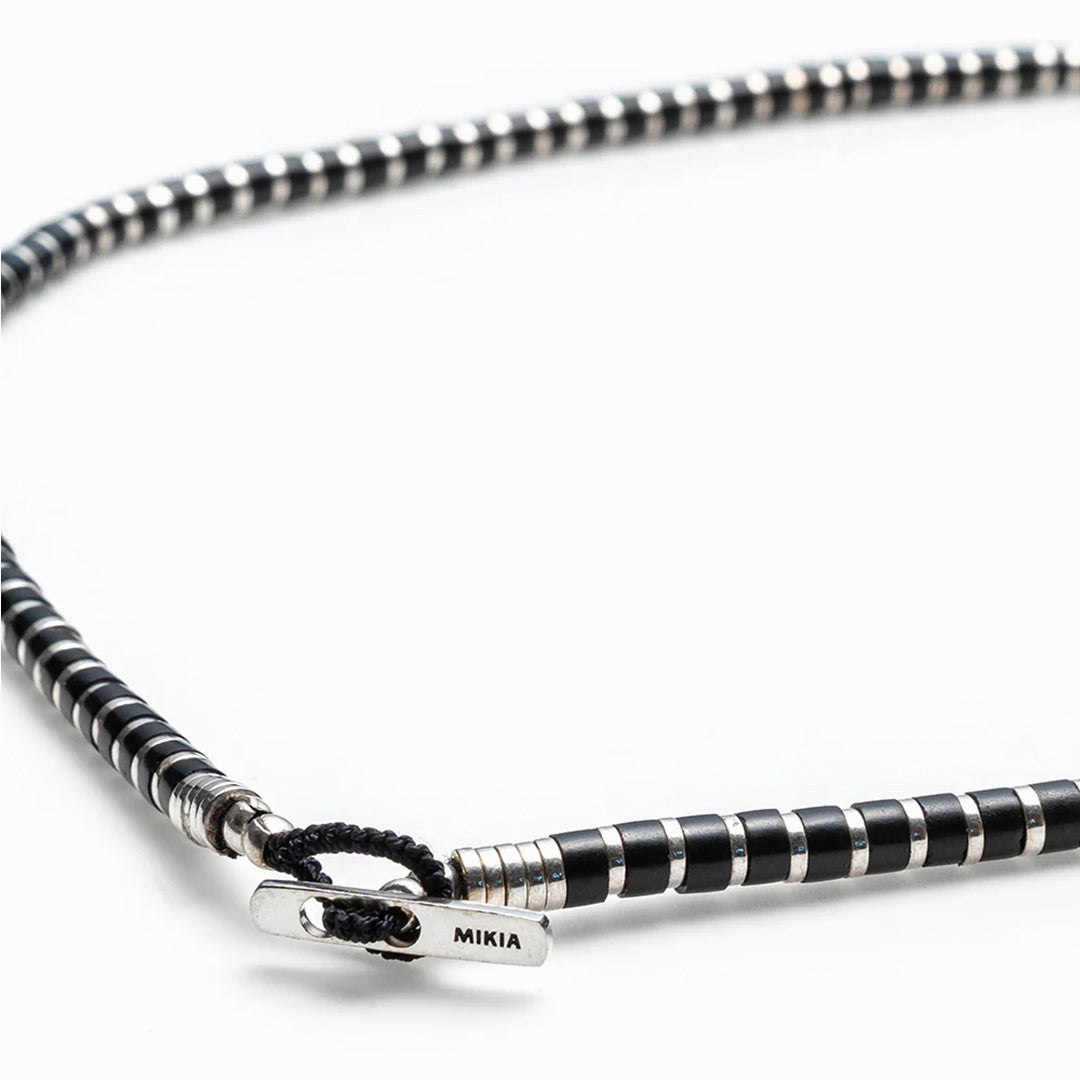 Heishi Beads x Hematite Necklace | Jet