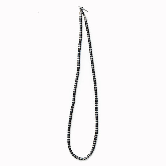 Heishi Beads x Hematite Necklace | Jet