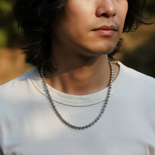 Necklace | Hematite Roundels