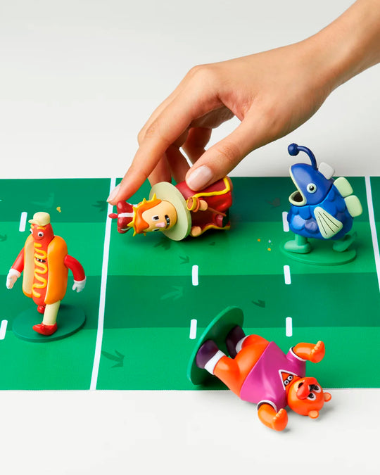 Hot Streak is a simultaneous betting game where players predict the outcome of an unpredictable mascot race, placing wagers before the action unfolds.