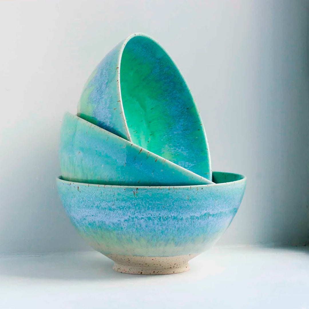Spring Bowl | Speckled Stoneware Bowl | Hummingbird Egg