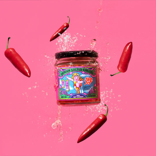 Hunan Salted Chillies from Yep Kitchen are an authentically sourced spoon over pickled chilli that have been fermented in Chinese rice wine for a hot and tangy taste.