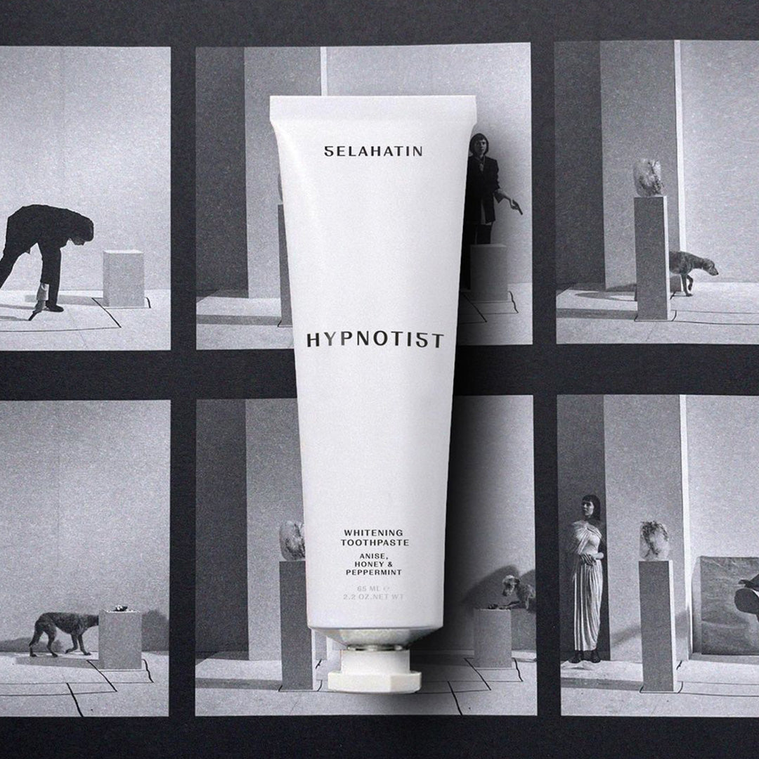 The Hypnotist is an Anise, Honey and Peppermint premium whitening toothpaste from luxury oral care brand, Selahatin.