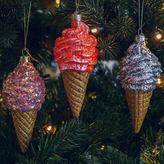 Ice Cream Cone | Christmas Tree Ornament