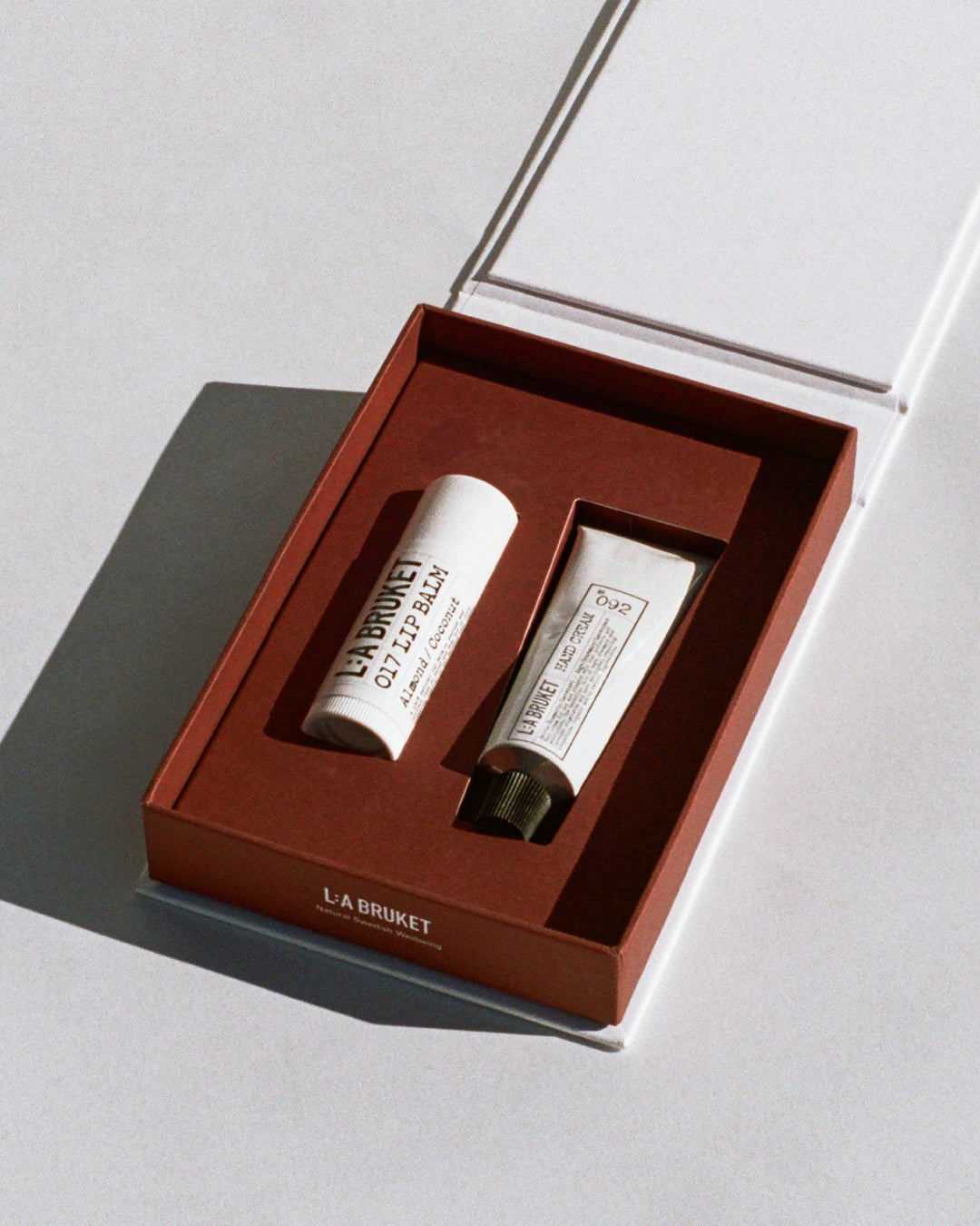 Sage Rosemary Lavender Hand Cream 30ml + Almond Lip Balm 14g in Winter Gift Packaging