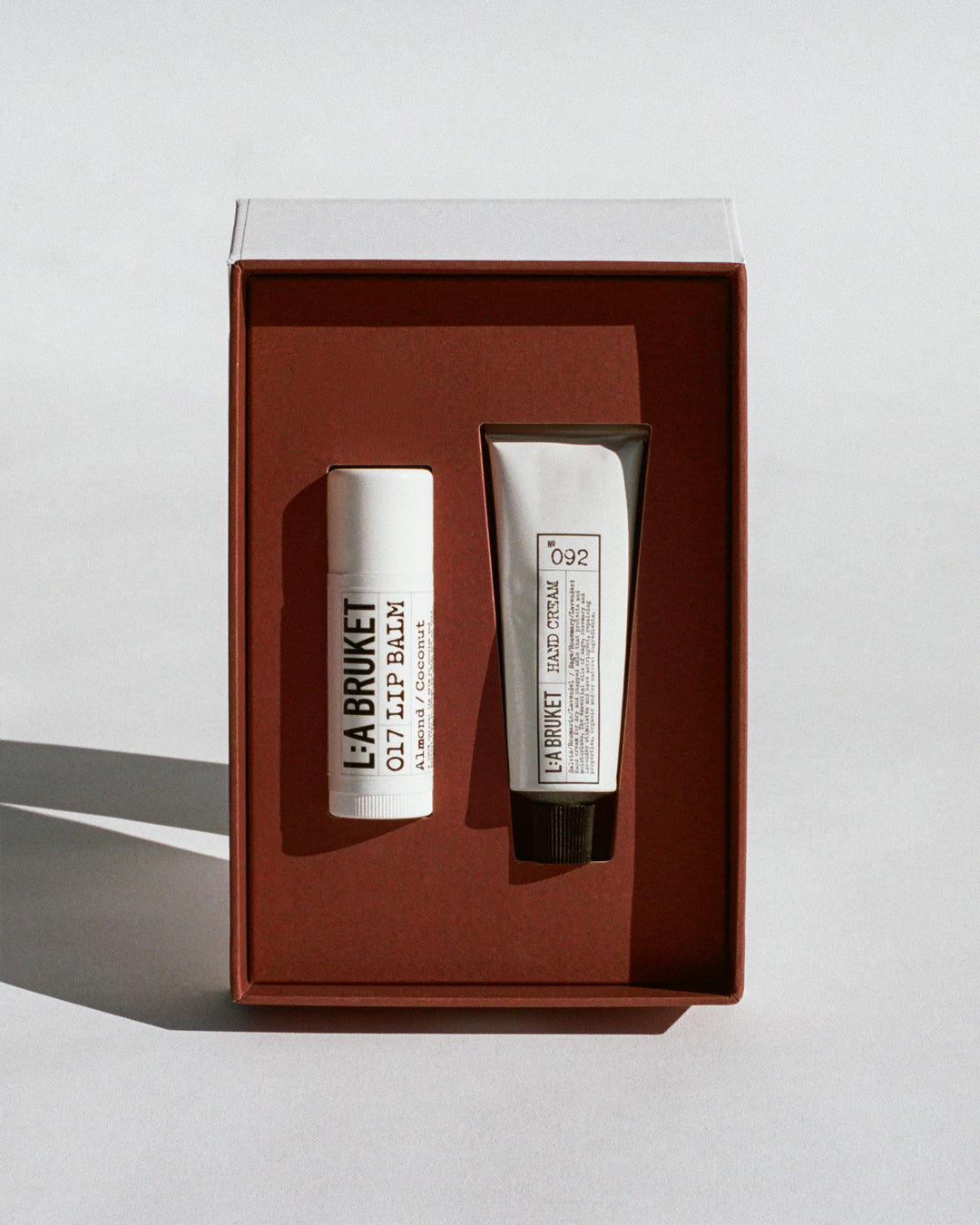 Sage Rosemary Lavender Hand Cream 30ml + Almond Lip Balm 14g in Winter Gift Packaging
