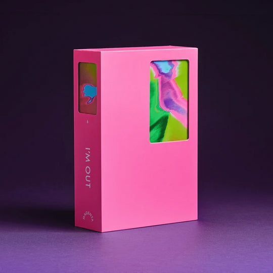 I’m Out is a clever, push-your-luck card game where reading the moment is everything. Stay in to collect more points; or get out before the round collapses. Lifestyle Box