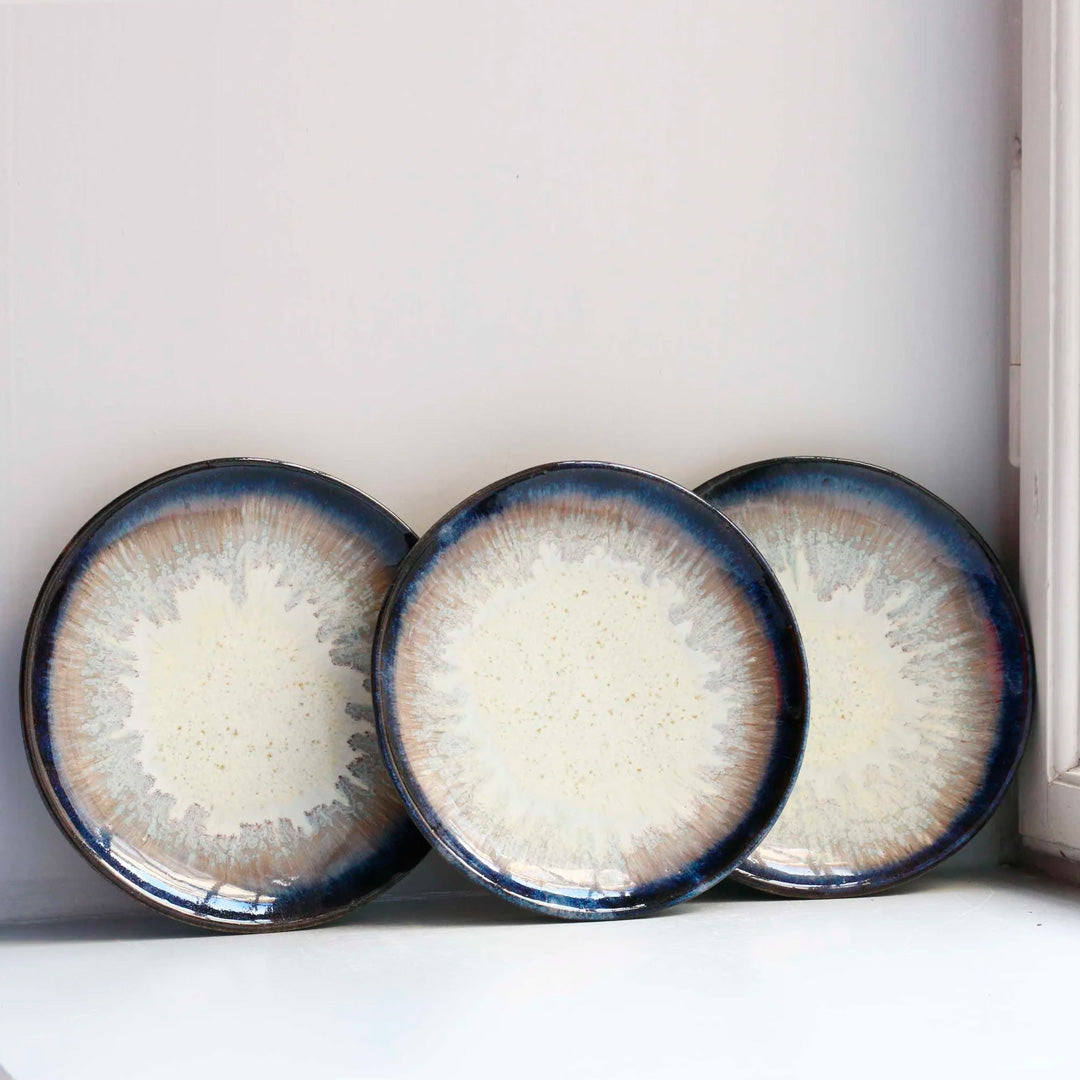 The Moon Plate from Studio Arhoj is hand thrown and hand glazed in Copenhagen and is a stylised Nordic / Japanese mash up forming part of Arhoj's Edo Series.