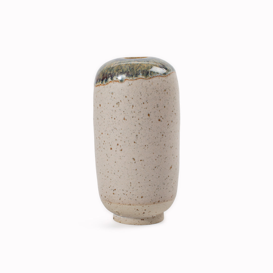 Yuki Mini Hand-thrown Stoneware Vase | Light Neutral Shades