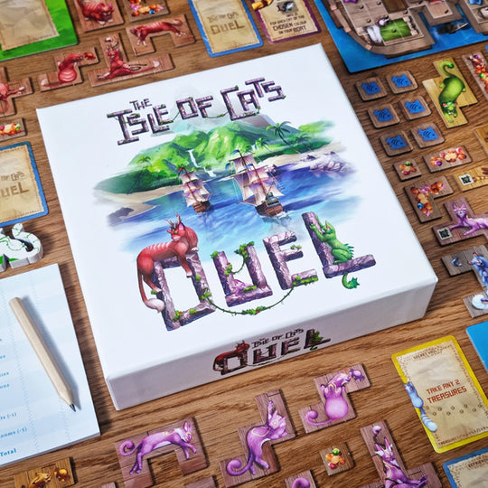 The Isle of Cats Duel is a competitive, standalone game designed specifically for two players, set in the beloved world of The Isle of Cats.