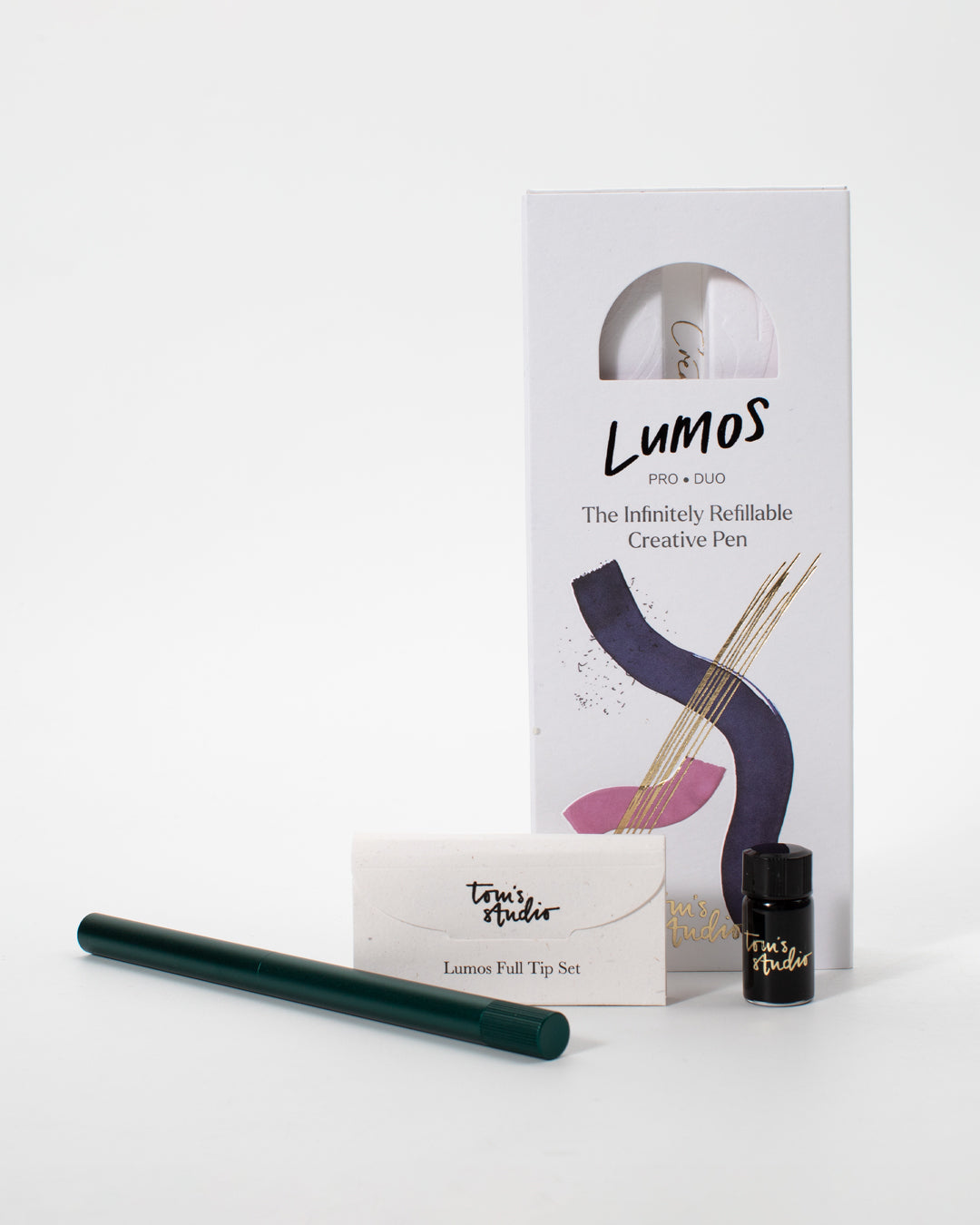 Refillable Fibre Tip Pen | Lumos Pro - Duo Tip | Ivy