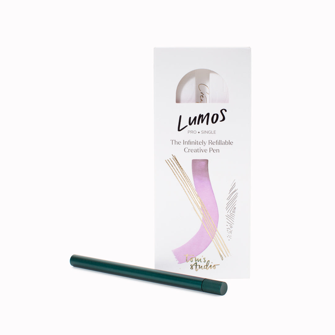 The Tom's Studio Lumos Pro Single Tip is a precision-engineered, infinitely refillable fineliner, writing and brush pen designed for creators who reject disposable tools.