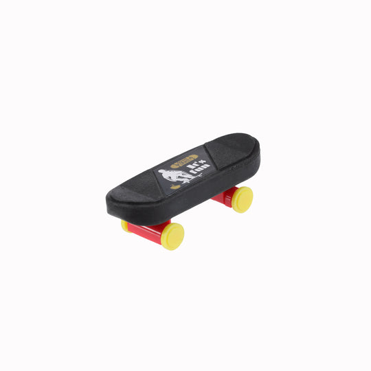 novelty skateboard shaped eraser in assorted colours - ideal as a stocking filler or homemade Christmas cracker gift for teenagers.