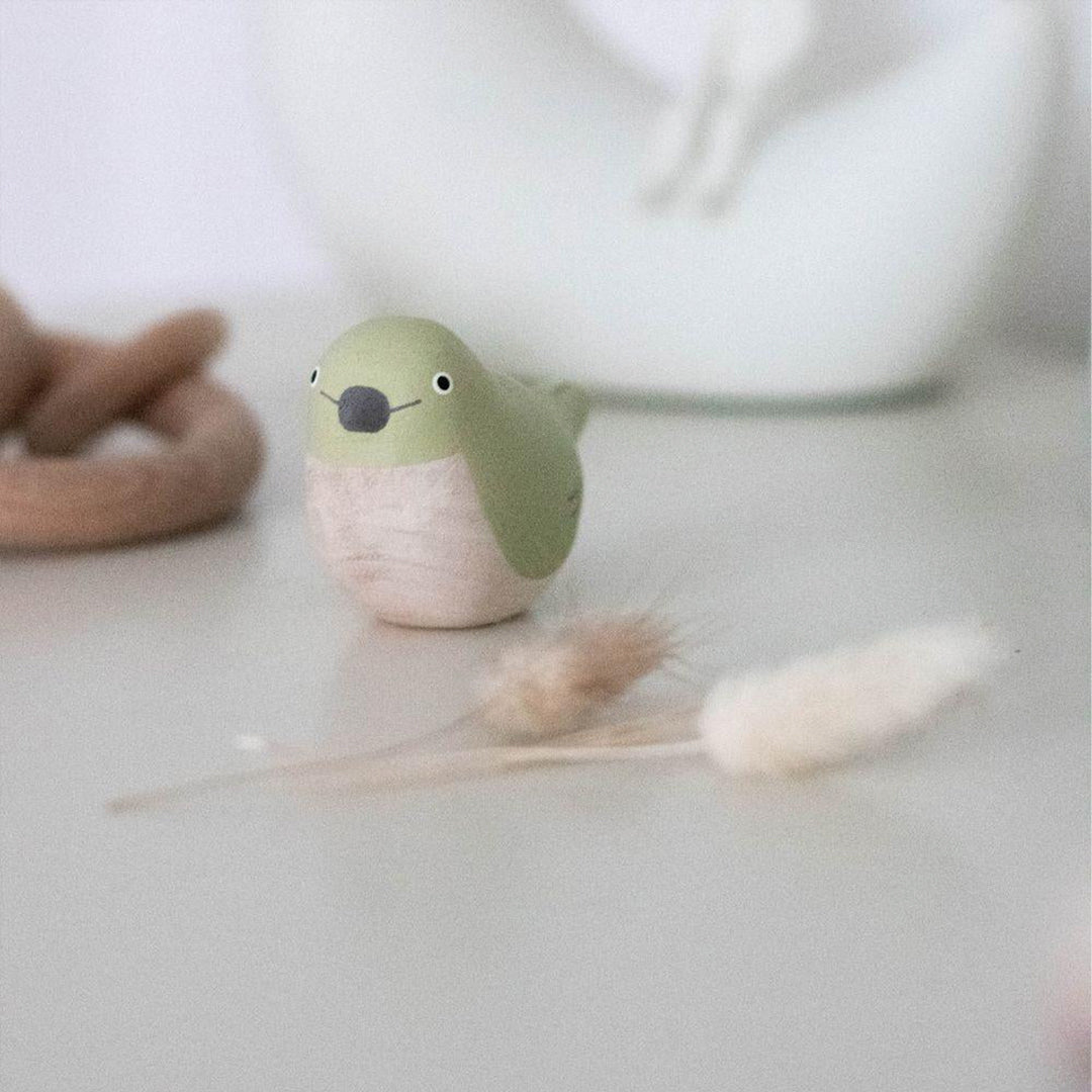 Adorable handmade Japanese White Eye Bird from the Limited Edition Kotori collection by Japanese brand T-Lab.