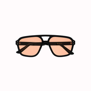 Jet is a 70s inspired aviator frame, a quintessential icon of fashion, reflecting an era of bold statements and individual expression. These are handmade in biodegradable acetate