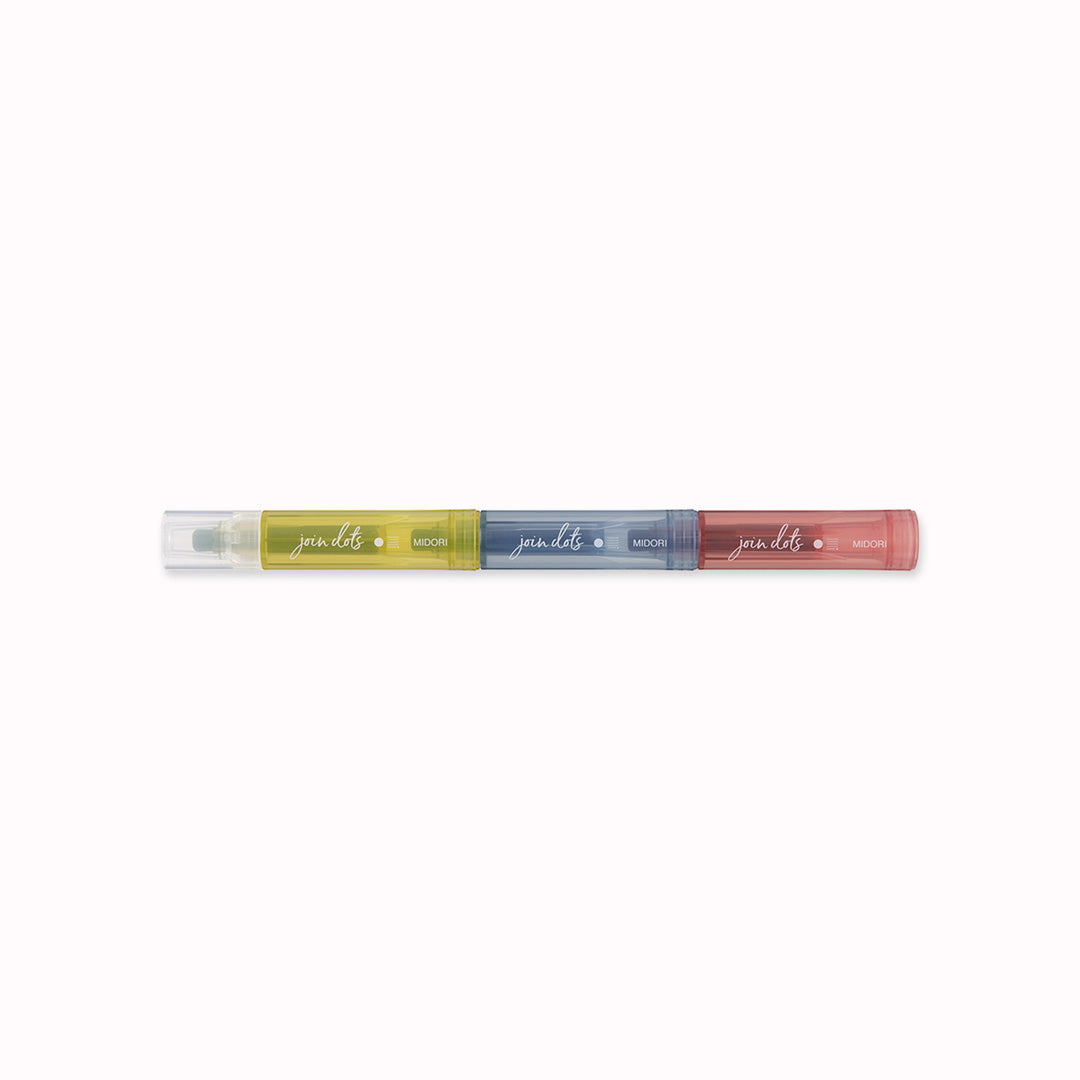 The dusty pens have 3 colours, dusty yellow, blue and red which allows you to effectively colour code your journal for easy reference.