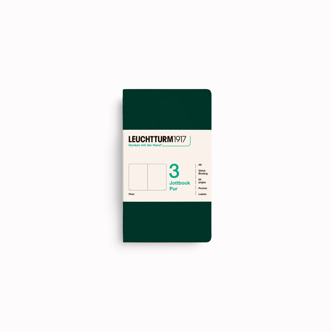 Triple pack of A6 sized notebooks with textured embossed cardboard cover - lightweight, easy to carry in a bag, and great for 'jotting' down notes or sketches.&nbsp;