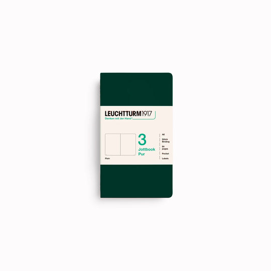 Triple pack of A6 sized notebooks with textured embossed cardboard cover - lightweight, easy to carry in a bag, and great for 'jotting' down notes or sketches.&nbsp;