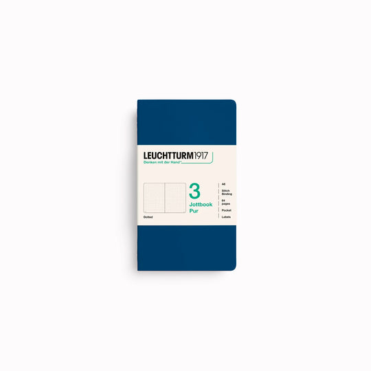 Triple pack of A6 sized notebooks with textured embossed cardboard cover - lightweight, easy to carry in a bag, and great for 'jotting' down notes or sketches.&nbsp;