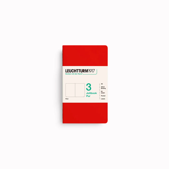 Triple pack of A6 sized notebooks with textured embossed cardboard cover - lightweight, easy to carry in a bag, and great for 'jotting' down notes or sketches.&nbsp;