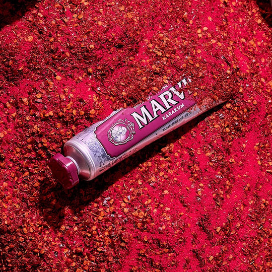 Formulated in Florence with fluoride and gentle whitening agents, Karakum is where Italian luxury toothpaste meets a travel wanderlust.