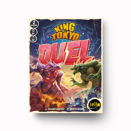 The original King of Tokyo game is something of a classic. Kind of an attack based Yahtzee where players get to play a giant monster that attacks both the city and each other with dice and power cards determining the outcome.