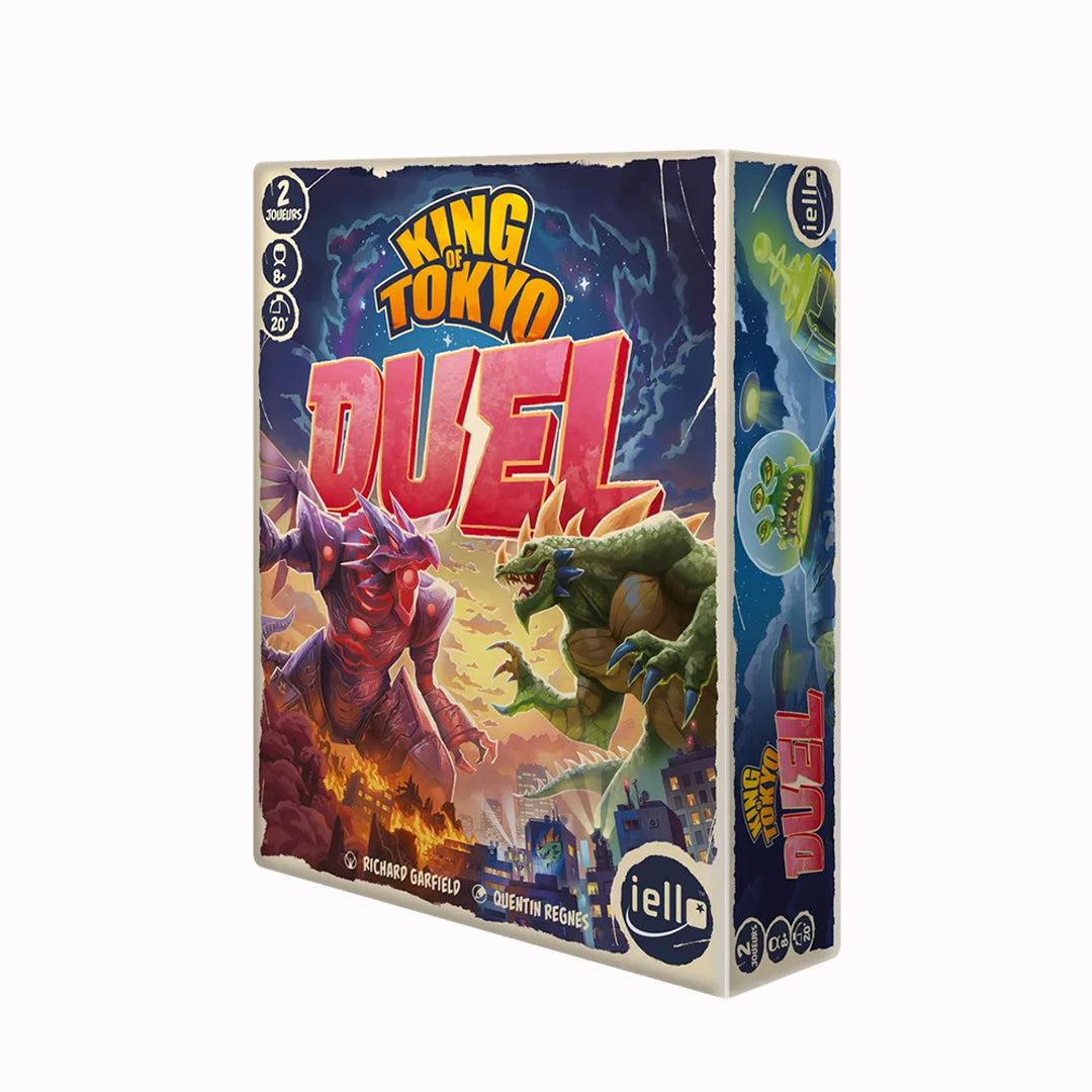 The original King of Tokyo game is something of a classic. Kind of an attack based Yahtzee where players get to play a giant monster that attacks both the city and each other with dice and power cards determining the outcome.