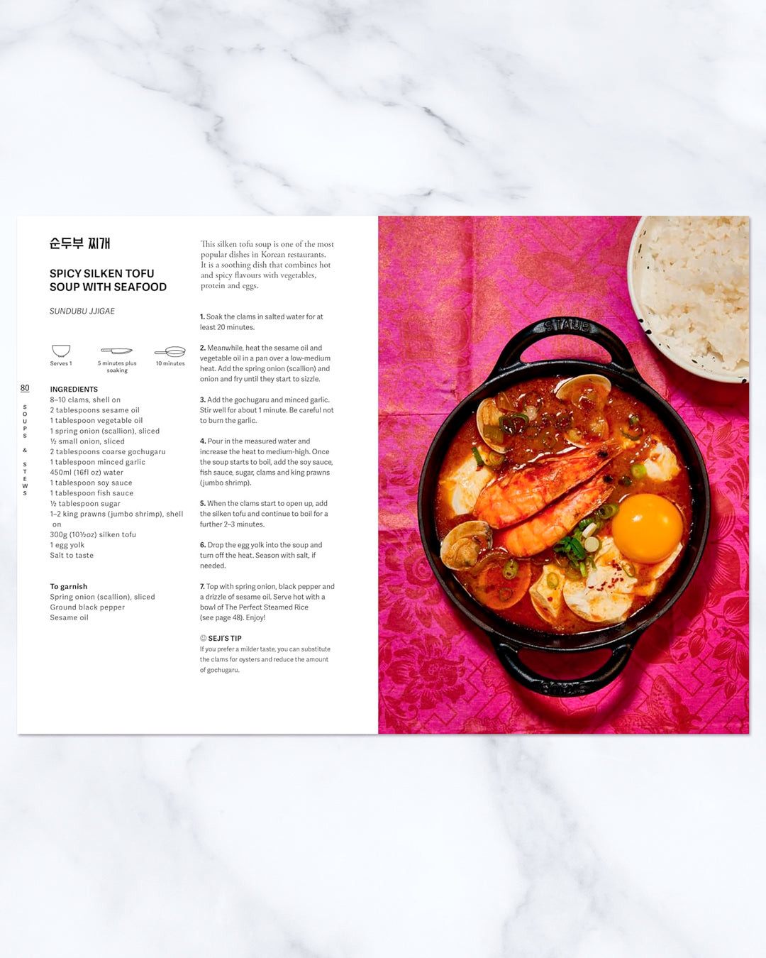 Seji Hong moves from classics such as bibimbap and beef bulgogi to Korean fried chicken, tteokbokki, street food and contemporary twists.