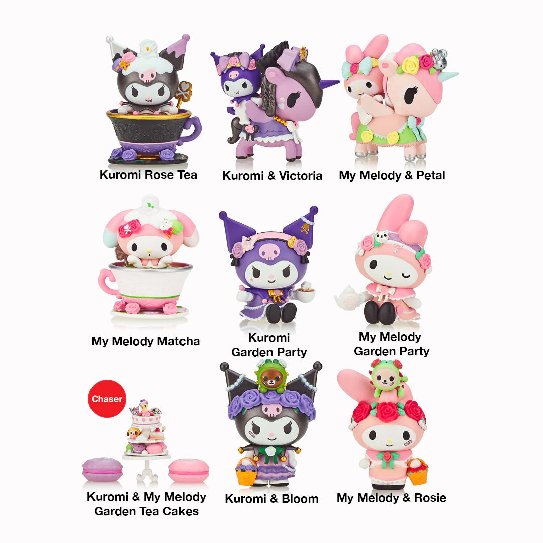 Kuromi+My Melody x Tokidoki | Garden Party | Blind Box Collectible