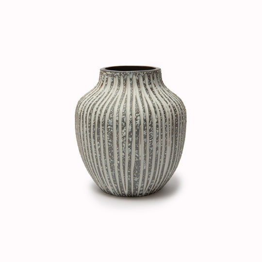 Kyoto | Stone Stripe | Small Vase | H. 12cm