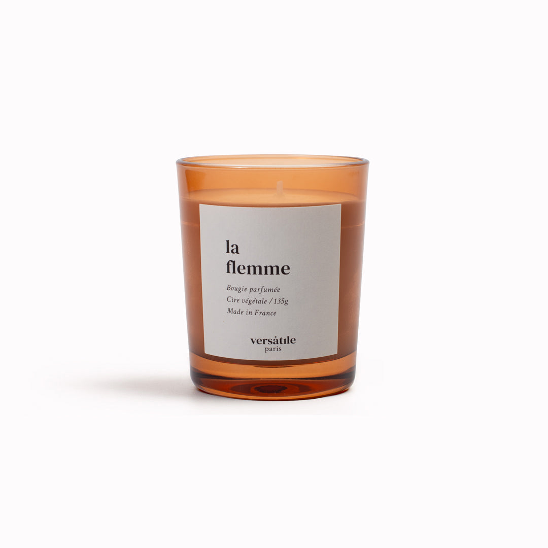 Hand-poured in France using natural, vegan wax, this candle has warm, sweet-floral notes balanced by fresh, uplifting undertones.