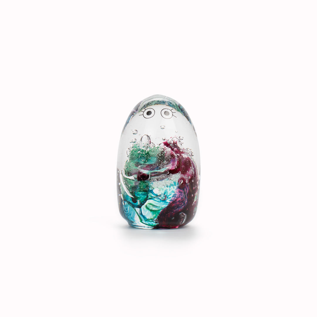 Meet the newest additions to the Studio Arhoj family of colourful characters - a personality laden decorative glass 'Crystal Blob' figurine! Think of these as cousins to Anders Arhoj's ceramic creations. Inspired by Japanese ceramics but with a Scandinavian twist.