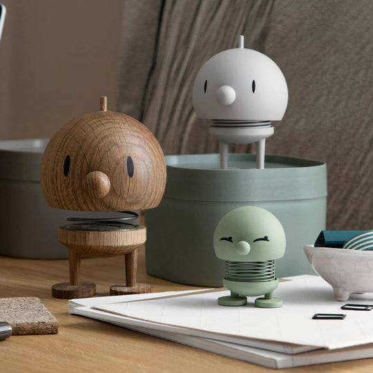 Collection of playfully designed Hoptimist in solid oak from the Danish Designers Hoptimist.