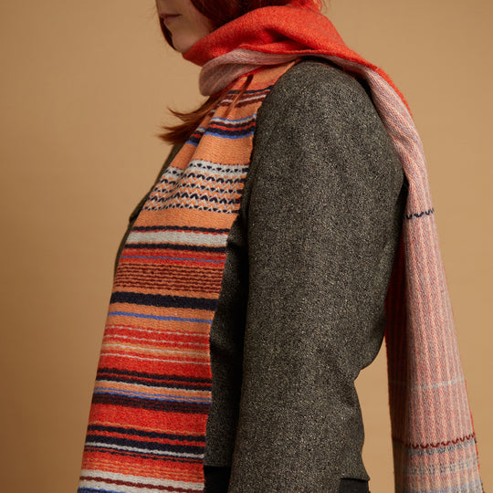 Lavanda Lambswool Scarf | Flame