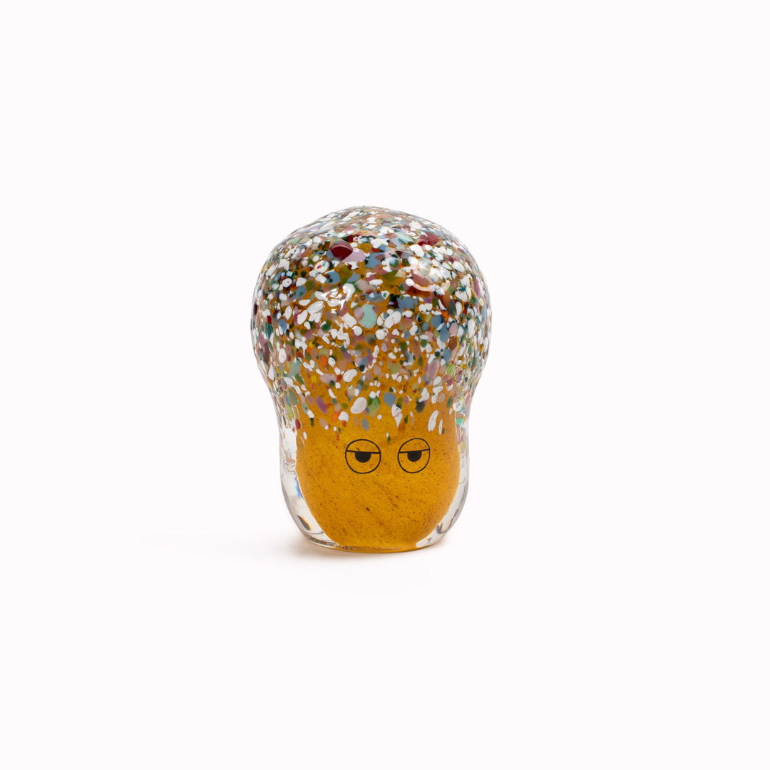 Crystal Blob | Glass Figurine | Speckled Shroom