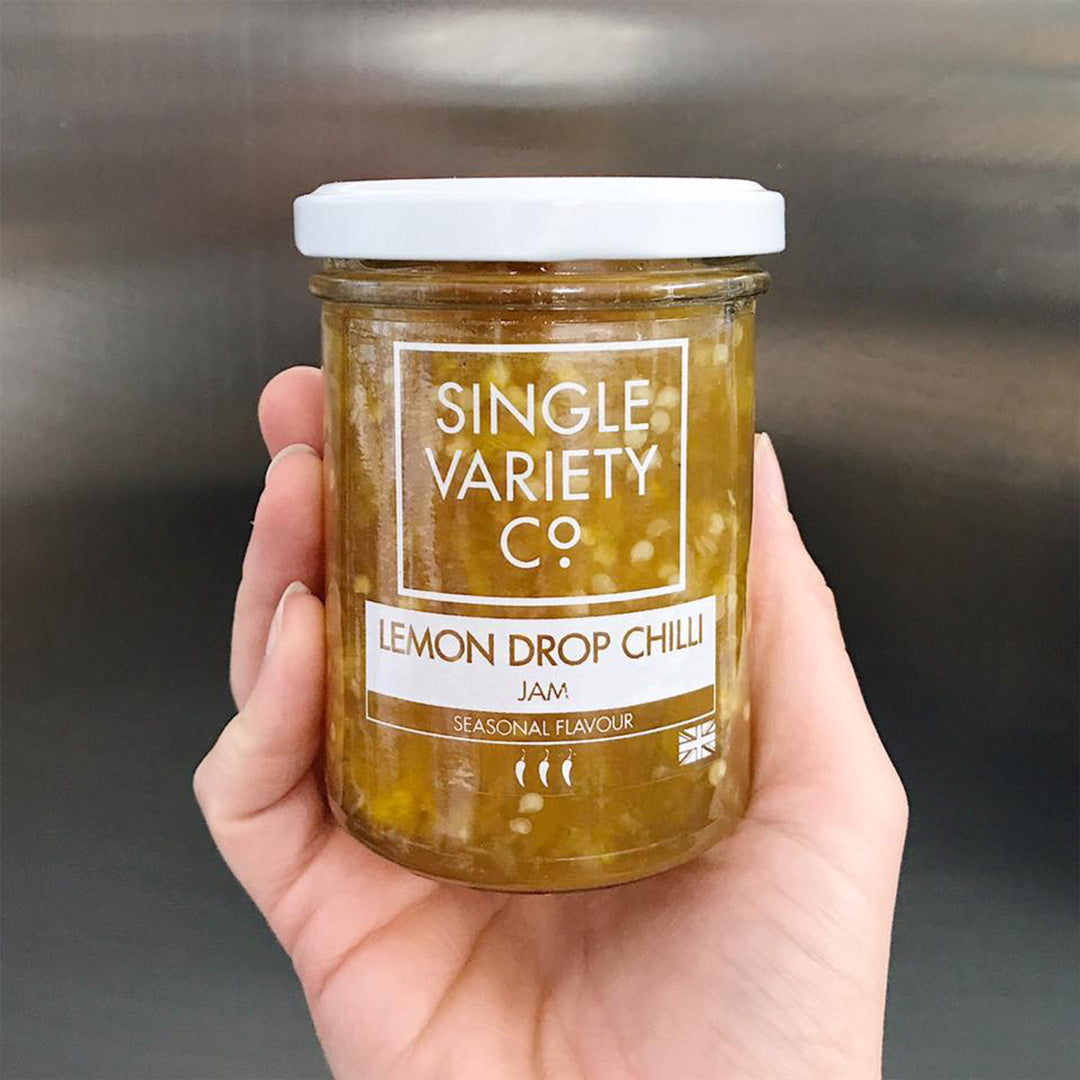 The Lemon Drop Chilli Jam from Single Variety Co. is a fiery blend that promises to deliver a citrusy punch with its use of Lemon Drop Chillies