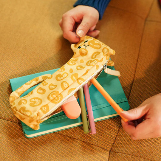 Lenny Leopard Pen Case